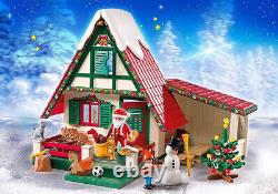 Playmobil Christmas Set 5976 Santa Claus House Workshop Gift 128pc Boxed New