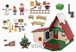 Playmobil Christmas Set 5976 Santa Claus House Workshop Gift 128pc Boxed New