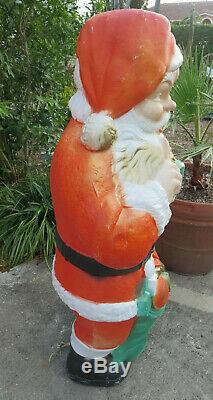 Poloron Santa Claus Blow Mold Christmas Yard Decor 1968 46