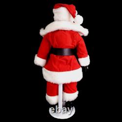 Porcelain Santa Claus Figure / Classic Vintage Santa / Large 16+ Inch Size