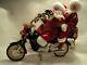 Possible Dreams Christmas Chopper Santa & Mrs. Claus On Motorcycle New