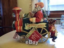 Possible Dreams Clothtique Engineer Santa Claus Christmas Express Musical 1992