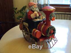 Possible Dreams Clothtique Engineer Santa Claus Christmas Express Musical 1992