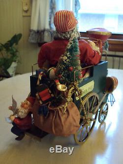 Possible Dreams Clothtique Engineer Santa Claus Christmas Express Musical 1992