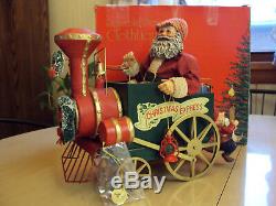 Possible Dreams Clothtique Engineer Santa Claus Christmas Express Musical 1992