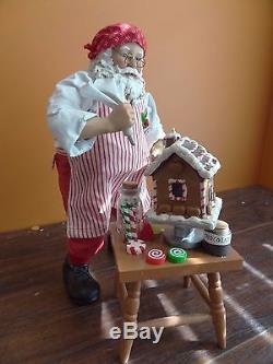 Possible Dreams Clothtique Gingerbread Architect House Santa Claus Christmas