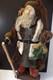 Primitive Early Antique Santa Claus Doll 25 Figurine Sculpted Carved Wood Face