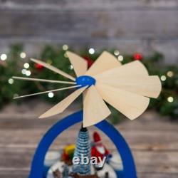 Pyramid- Blue Santa Claus and Forest Animals
