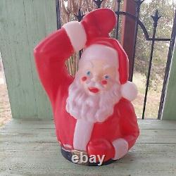 RARE 1970 Empire Plastics Corp Santa In Sleigh Upper Body Light Up Blow Mold