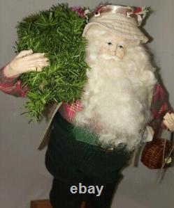 RARE 1994 signed LYNN HANEY SANTA CLAUS #127 RETIRED COA Fishing Fisherman