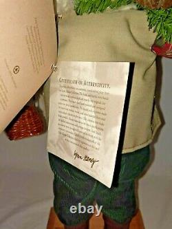 RARE 1994 signed LYNN HANEY SANTA CLAUS #127 RETIRED COA Fishing Fisherman