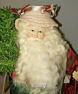 RARE 1994 signed LYNN HANEY SANTA CLAUS #127 RETIRED COA Fishing Fisherman