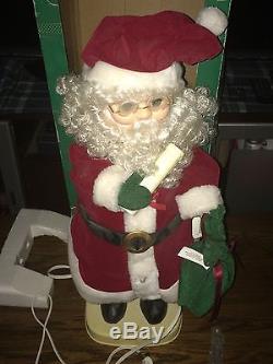 RARE 24 Vintage/Antique Christmas Decoration Mechanical Santa Claus WORKS