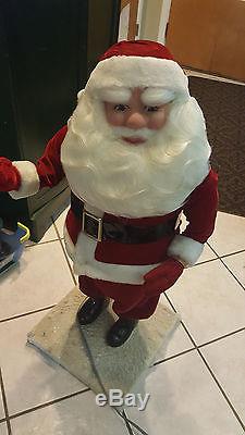 RARE 36 VINTAGE MECHANICAL Harold Gale Santa Claus Christmas Store Display