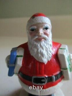 RARE Antique Santa Figure- Pre- War England- Hand-Painted- EXCEPTIONAL