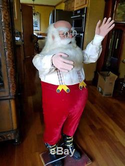 RARE David Hamberger Animated Mechanical Christmas Santa Claus
