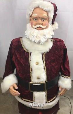 RARE Gemmy Animated Singing Dancing Santa Claus Holiday Time 5 in box COMPLETE
