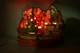 Rare Htf Vintage Ceramic Christmas Tree Santa Claus Elf House Snow Lighted Organ