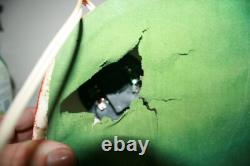 RARE HTF Vintage Ceramic Christmas Tree Santa Claus Elf House Snow Lighted Organ