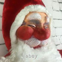 RARE Large Jumbo Christmas 50 Santa Claus Holiday Plush Stuffed Ace Novelty Vtg