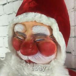 RARE Large Jumbo Christmas 50 Santa Claus Holiday Plush Stuffed Ace Novelty Vtg