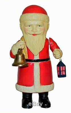 RARE Large Prewar Japan Celluloid Windup Santa Claus WORLDWIDE SHIPPING