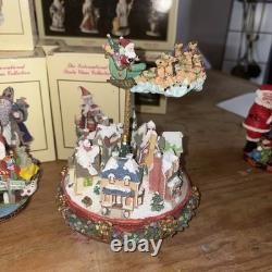 RARE Lot of 15 International Santa Claus Figures with Boxes + Ornaments + Musical