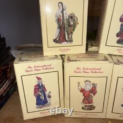 RARE Lot of 15 International Santa Claus Figures with Boxes + Ornaments + Musical