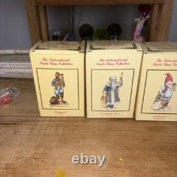 RARE Lot of 15 International Santa Claus Figures with Boxes + Ornaments + Musical