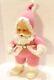 Rare Rushton Pink Santa Claus Rubber Face Doll Toy Christmas Plush Ship For Xmas