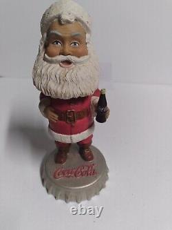 RARE Santa Claus Bobblehead Coca-Cola Hardees Collectible Figure Christmas 2002