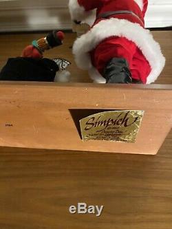 RARE Simpich Santa Claus With Toy Bag Early Figure From 1980