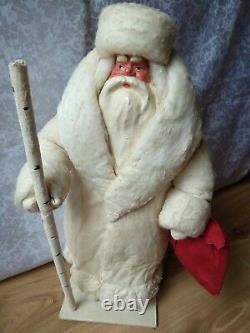 RARE USSR VINTAGE 1966 Soviet RUSSIA doll LARGE toy Santa Claus Christmas Figur
