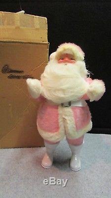 RARE Vintage 14 Harold Gale 1960s Pink Fur Santa Claus Mary Kay Cosmetics