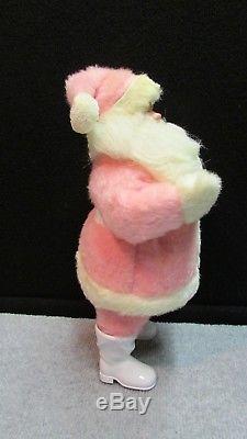 RARE Vintage 14 Harold Gale 1960s Pink Fur Santa Claus Mary Kay Cosmetics