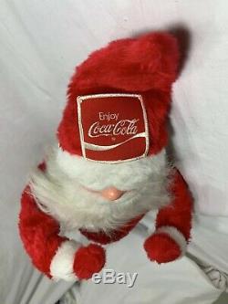 RARE Vintage Santa Claus Christmas Store Display Advertising Doll Standing Coke