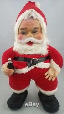 RARE Vintage The Rushton Company Coca Cola Santa Claus 18 Vintage Coke Rubber