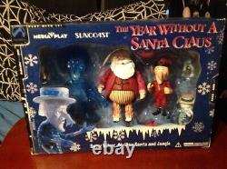 RARE Year Without a Santa Claus Limited Translucent SNOW MISER Action Figure Set