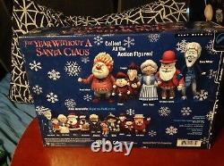 RARE Year Without a Santa Claus Limited Translucent SNOW MISER Action Figure Set