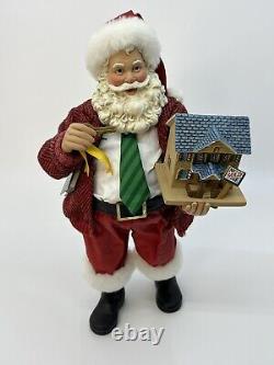 REAL ESTATE SANTA CLAUS Christmas Figure KSA Kurt S Adler Christmas Statue RARE