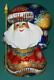 Russian Golden Stooped Santa Claus With Large Pack #5394 Hand Painted Statue