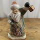 Russian Hand Painted Hand Carved Wooden Santa Claus 9 Nativity Scene