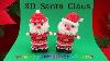 Rainbow Loom Santa Claus 3d Charm Holiday Christmas Ornament How To Loom Bands Tutorial