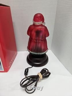 Rare 10 Old World Christmas Hand Painted Santa Claus Figure Lamp Night Light