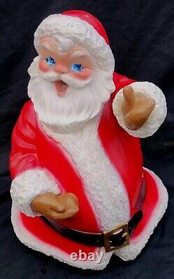 Rare 1960 Alfco NY Artistic Latex Form Santa Claus Christmas Figurine Blow Mold