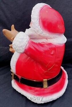 Rare 1960 Alfco NY Artistic Latex Form Santa Claus Christmas Figurine Blow Mold