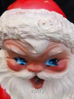 Rare 1960 Alfco NY Artistic Latex Form Santa Claus Christmas Figurine Blow Mold