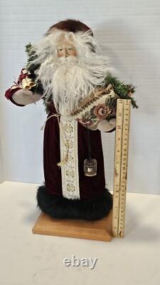 Rare 1990 Signed Lynn Haney Collection Kris Kringle Santa Claus Figure 17
