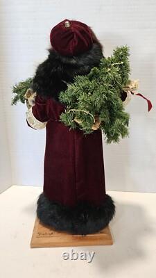 Rare 1990 Signed Lynn Haney Collection Kris Kringle Santa Claus Figure 17