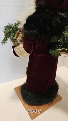 Rare 1990 Signed Lynn Haney Collection Kris Kringle Santa Claus Figure 17